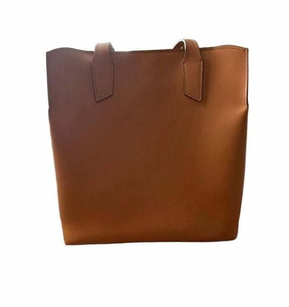 Falor Italia Genuine Leather Tote Bag Tan